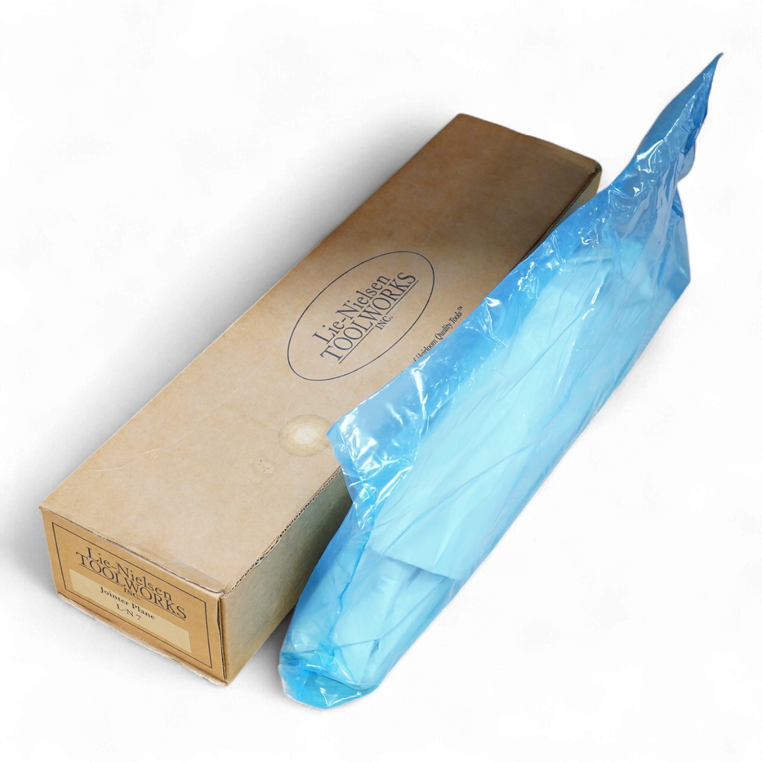 A Lie-Nielsen Toolworks wood working Jointer Plane (L-N7), in the original card box